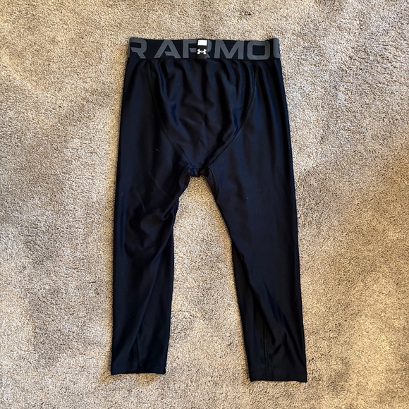 Under Armour Youth HeatGear Compression‎ Leggings - Black (YMD) - Picture 6 of 7